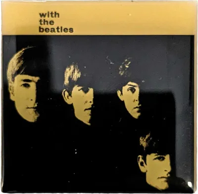 Obrázok produktu pre The Beatles - odznak "With The Beatles" - kovový RO6083 (jedna veľkosť) (biela/čierna)