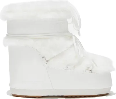 Produktbild von MOON BOOT Icon Low Faux Fur Winter Stiefel weiss EU 39-41