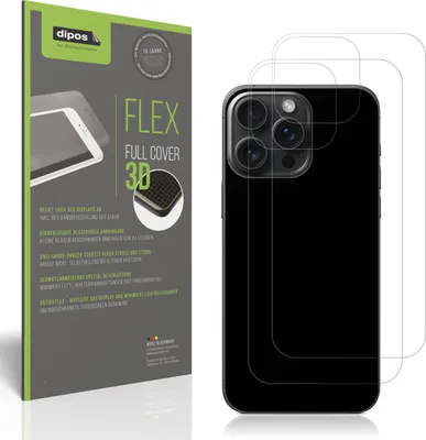 A product packaging for a screen protector is shown next to a black smartphone with screen protectors on its camera lens.