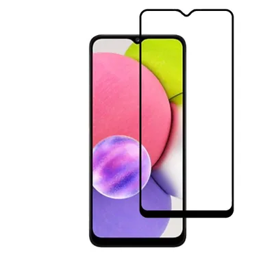 Produktbild von Smartphonica Samsung Galaxy A03s volle Abdeckung gehärtetem Glas Bildschirmschutz aus gehärtetem Glas mit abgerundeten Ecken