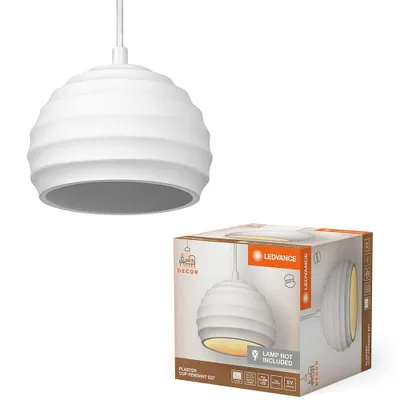 Image de Plafonnier suspendu Ledvance Decor Plaster Cup E27 blanc