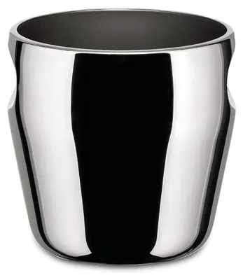 Eiskübel aus Edelstahl, schwarz, 21 x 15 x 14 cm