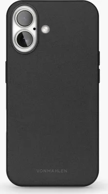 Immagine prodotto di Like Leather Case - Cover protettiva, compatibile con MagSafe per iPhone 16 Plus, custodia per cellulare nera