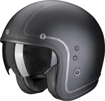Produktbild von Scorpion Belfast Evo Retrol Jethelm, schwarz matt/grau, S  (55/56)
