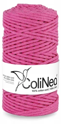 Produktbild von ColiNea Makramee-Garn 3 mm geflochten 100% Baumwolle 100m