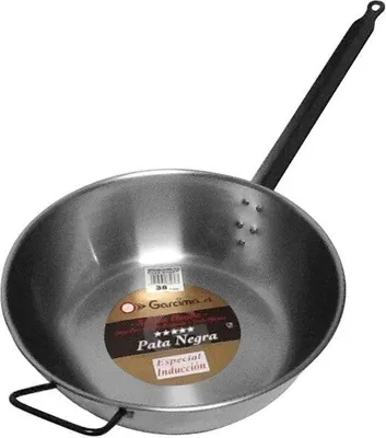 Produktbild von Lyonnaise-Pfanne hoch mit Gegengriff, Stahlblech, 36 cm - Garcima