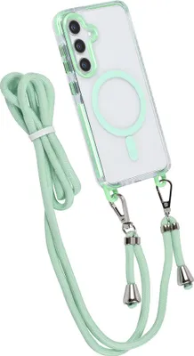 Obrázok produktu pre Puzdro na zadnú stranu TUNIQ pre Galaxy S24 – šnúrka na krk – Magsafe – zelené