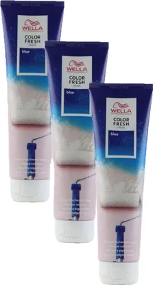 Produktbild von Wella Color Fresh Mask 3 x 150 ml Tönungsmaske Farbmaske Blue Set