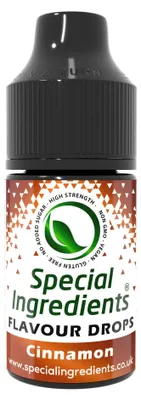 Image de Gouttes aromatisantes spéciales, saveur cannelle, 30 ml. Arôme alimentaire concentré, idéal pour aromatiser les pâtisseries, les plats et les boissons