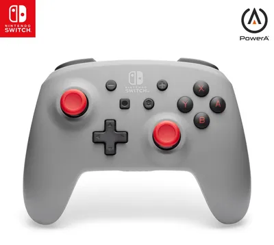 Produktbild von PowerA NSGP0308-01, Gamepad, Nintendo Switch, Nintendo Switch Lite, Nintendo Switch OLED, D-Pad, Home button, Analog / Digital, Kabellos, Grau