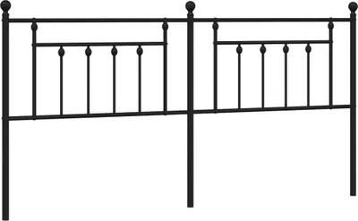 Produktbild von vidaXL Ersatz-Kopfteil Metall Schwarz 200 cm