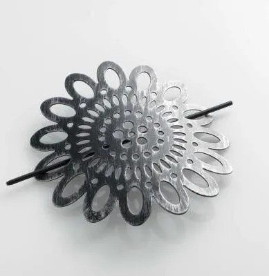 Immagine prodotto di Clip in metallo nero per tende MANDY, 17,5 cm