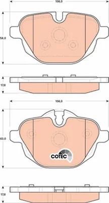 Immagine prodotto di Pastiglie Freno Posteriori Bmw F10/F11 520-530 (2010-) / F25 X3 (2010-)