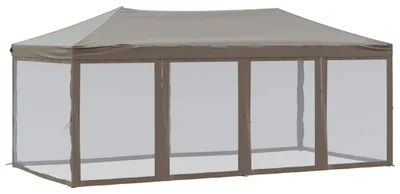 Obrázek produktu pro vidaXL Párty stan skládací s bočnicemi Taupe 3x6 m