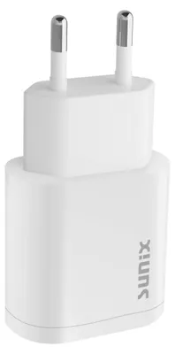 Image de Sunix QC 3.0 USB Chargeur rapide Adaptateur secteur Quick Charge + 1m de câble de charge iPhone blanc