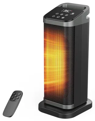 PTC-Keramik-Heizlüfter 2000 W, 3 Modi, Timer, Oszillation, Fernbedienung
