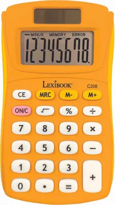 Image de Calculatrice de Poche jaune 8 Chiffres