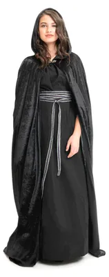 Produktbild von Little Adventures schwarzer Umhang Erwachsene - Kostüm Verkleidung Cape