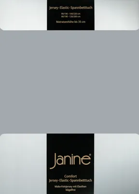 Produktbild von Janine Jersey Elastic Spannbetttuch 90x190 cm - 100x220 cm platin
