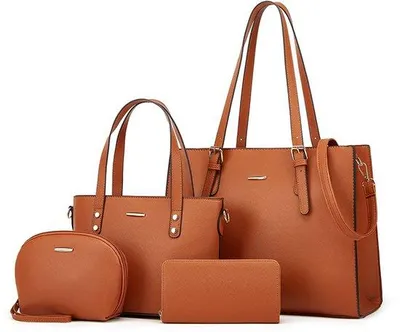 Image de Ensemble de 4 sacs bandoulière - Sac moderne et tendance - Marron