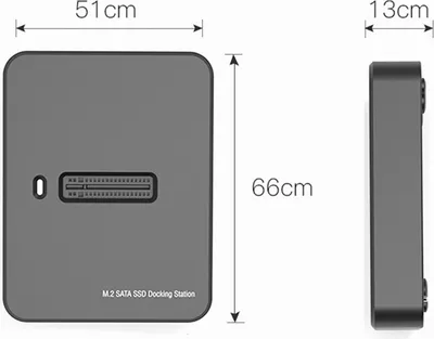 Produktbild von Gembird DD-U3M2 Speicherlaufwerk-Docking-Station USB 3.2 Gen 1 (3.1 Gen 1) Type-C Schwarz