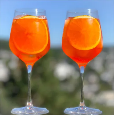 6 Aperol Spritz Gläser Morgenröthe XL, 21,4 cm, Kristallglas