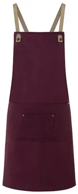 Produktbild von Karlowsky - "Urban-Nature" Latzschürze, Kreuzgurt und große Tasche LT6069 (Einheitsgröße) (Aubergine)