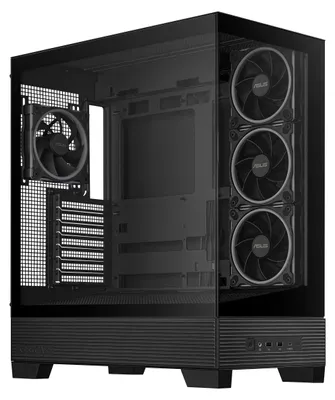 Zdjęcie produktu dla ASUS A31 Plus TG ARGB BLACK, Midi Tower, PC, Czarny, ATX, micro ATX, Mini-ITX, Metal, Gaming
