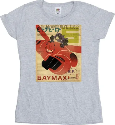 Produktbild von Disney - "Big Hero 6" T-Shirt für Damen BI13049 (S) (Grau)