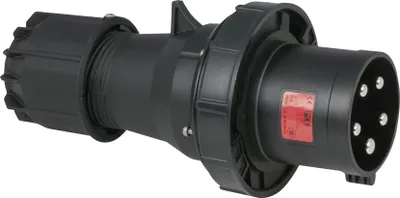 Produktbild von PCE CEE 125 A/400 V 5-pin Plug male Schwarz - IP67