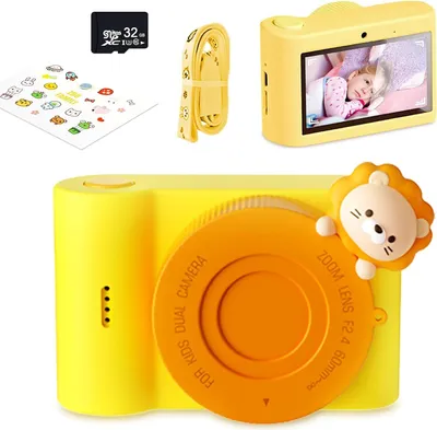 Produktbild von Kinderkamera 48MP 1080P HD Videokamera Kinder Selfie Kamera Touchscreen Kamera Kinder Camcorder Spielzeugkamera,,Weihnachten Geschenke für Kinder