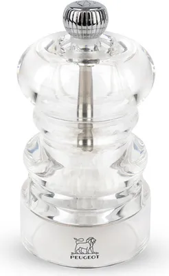 Produktbild von PEUGEOT Salzmühle NANCY 9cm Acryl Transparent Stahlmahlwerk Gewürzmühle