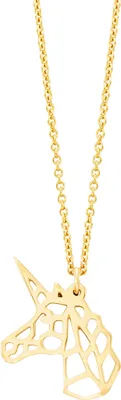 Produktbild von Julie Julsen Anhänger mit Kette 925/- Sterling Silber 40cm gold ohne 148250042