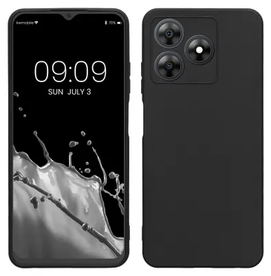 Produktbild von kwmobile Handyhülle für Blackview Wave 8 Hülle - weiches Handy Silikon Case - Schutzhülle Cover - Schwarz matt