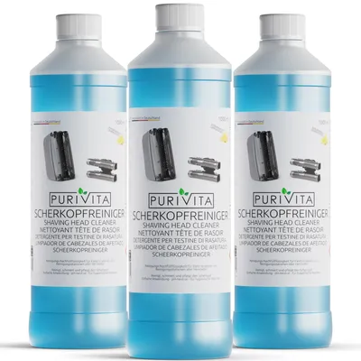 Productafbeelding van PURIVITA® Reinigingsvloeistof voor scheerkopjes, navulverpakking, 3000 ml