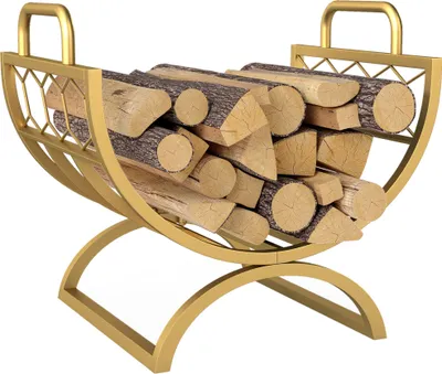 Produktbild von Outsunny Kaminholzregal für innen 46 x 36 x 41cm Brennholzregal für Kamin Ofen