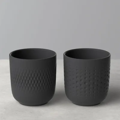 Zdjęcie produktu dla Villeroy&Boch - Zestaw dwóch kubków Manufacture Collier Noir 290ml