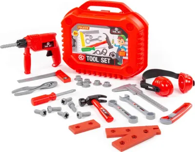 Produktbild von Werkzeugkoffer Nr. 18 Kinder Spielset 27-tlg. mit Heimwerker Handwerker Werkzeug