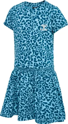 Produktbild von hummel hmlFLOWY AOP DRESS S/S - BLUE CORAL - 146