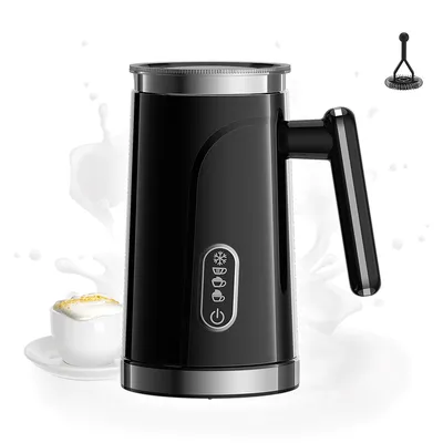 Produktbild von Elektrischer 4-in-1 Milchaufschäumer, automatisch für heißen & kalten Milchschaum, Milch, Latte, heiße Schokolade & Cappuccino, mit Wärmefunktion.