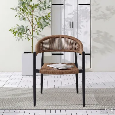 Produktbild von home24 Gartenstuhl - Aluminium / Polyrattan