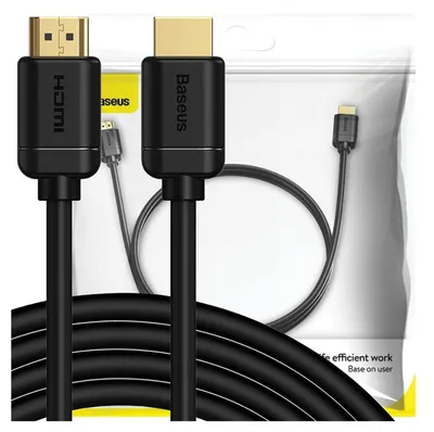 Immagine prodotto di Cavo Hdmi 2.0 Baseus, 4K 60Hz, 3D, Hdr, 18Gbps, 3M (Nero)