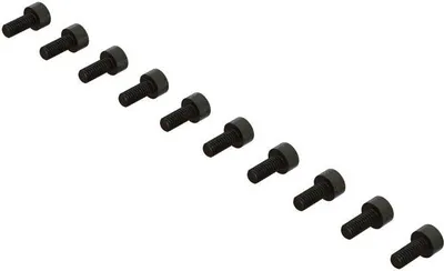 Immagine prodotto di Viti a Esagono a testa cilindrica di ricambio ARRMA, filettatura M2.5x6mm (confezione da 10) / ARA702008