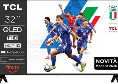 Obrázok produktu pre TCL SF560 32SF560, 81,3 cm (32"), 1920 x 1080 px, QLED, Smart TV, Wi-Fi, Kovová