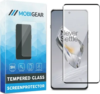 Product packaging for a screen protector, with the screen protector and a phone displayed.