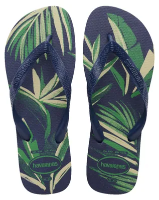 Productafbeelding van Havaianas – Aloha, comfortabele, duurzame en zomerse slippers, met een blauwe zool