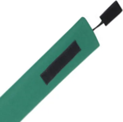 Produktbild von Pferdeschwanztasche aus Vliesstoff, wasserdicht, atmungsaktiv, mit Fransen, grün