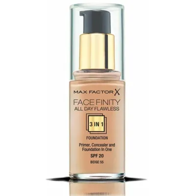 Zdjęcie produktu dla Max Factor Facefinity All Day Flawless 3 In 1, Butelka, Płynny, Wygładzający, Beżowy, Beige, Kobiety
