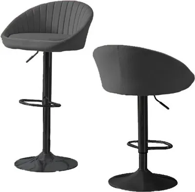 Produktbild von STILLO Barhocker, grau, Samtstoff