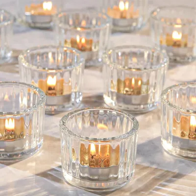 Immagine prodotto di Set di 12 portacandele tealight trasparenti